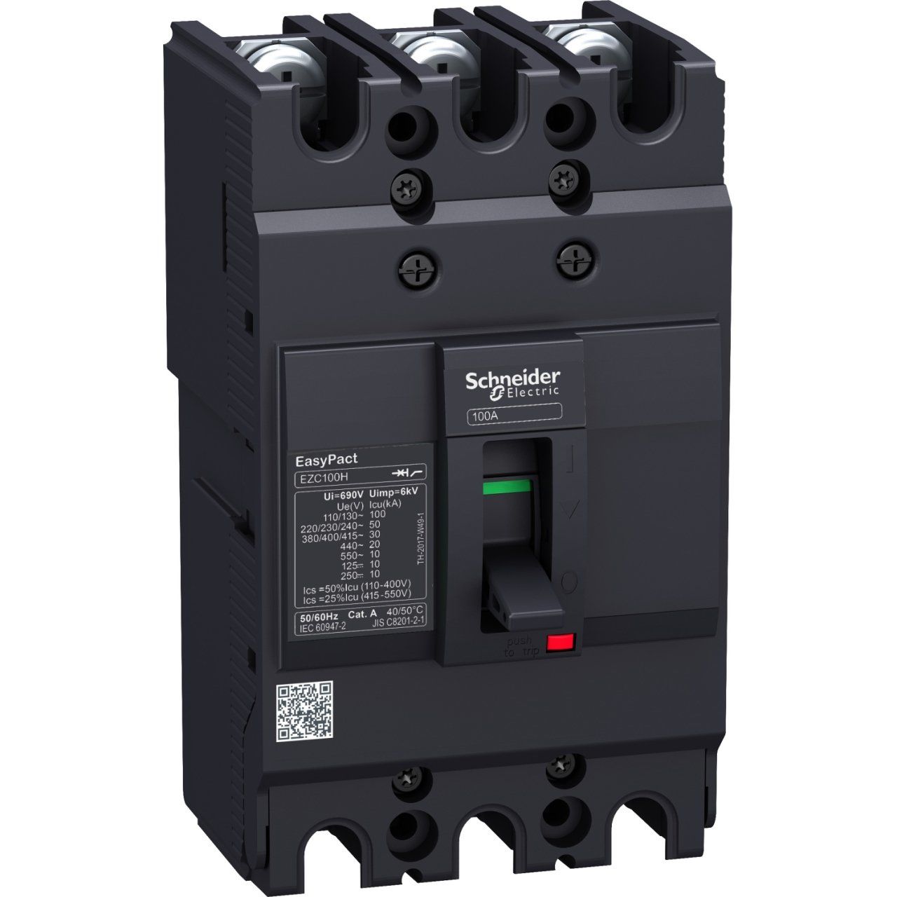 Schneider Electric EZC100H3030 EZC Devre Kesici 3P 30 kA 220/240V 30 A MCCB