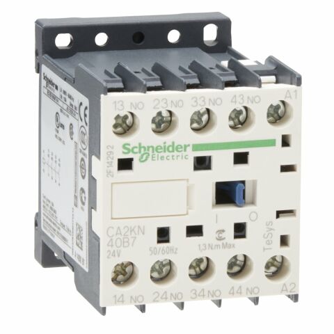 Schneider Electric CA2KN40B7 TeSys K Yardımcı Kontaktör 24VAC 4NA