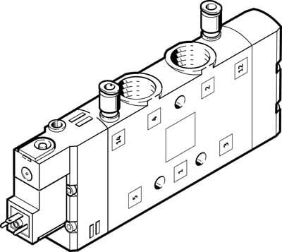 Festo 163170 CPE24-M1H-5LS-3/8 Selenoid valf