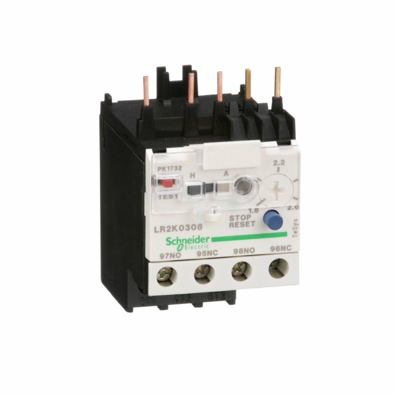 Schneider Electric LR2K0308 TeSys K Termik Röle 1.8-2.6A Class 10A