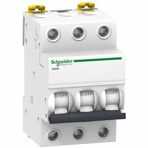 Schneider Electric A9K23350 Acti9 iK60N 3P 50A, 6kA B eğrisi Otomat