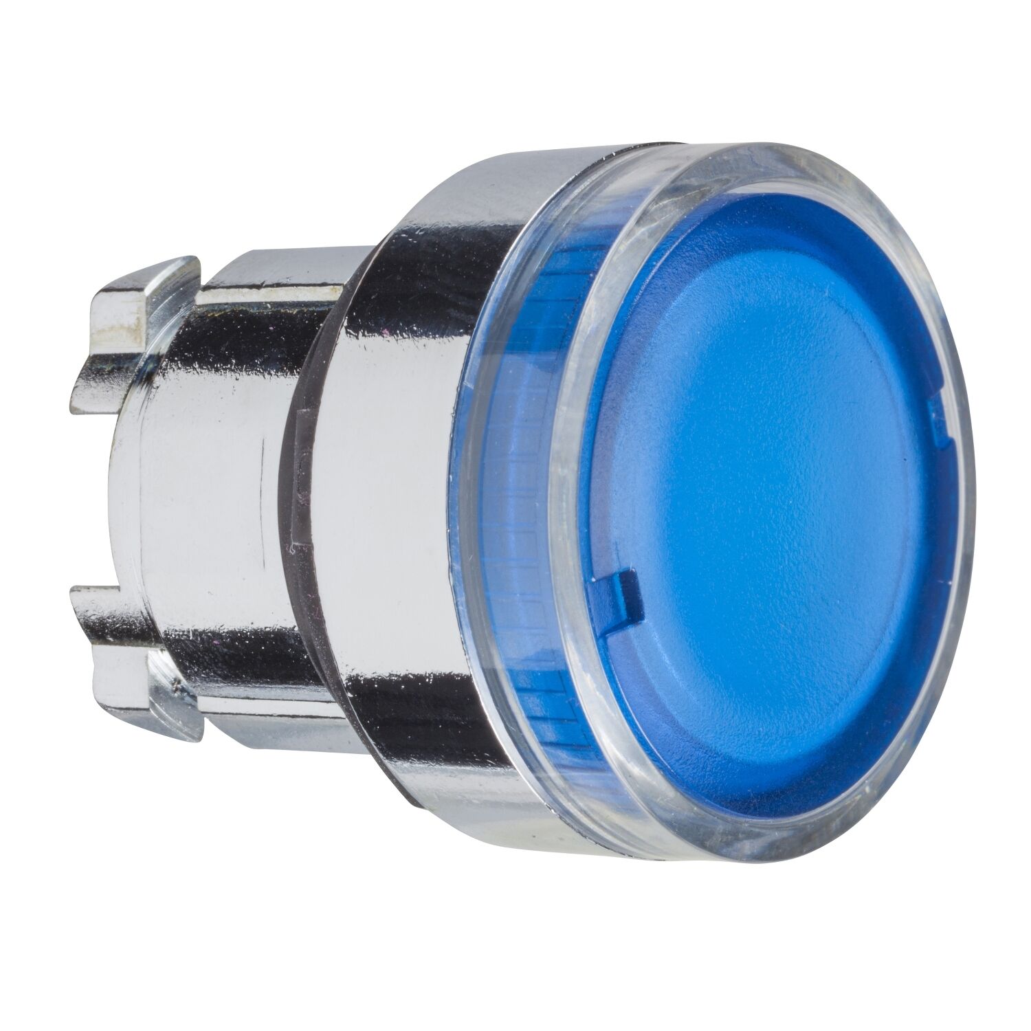 Schneider Electric ZB4BW36 Ba9S Ampul İçin Mavi Sıva Altı Işıklı Basmalı Düğme Başlığı Ø22 Yaylı Dönüş