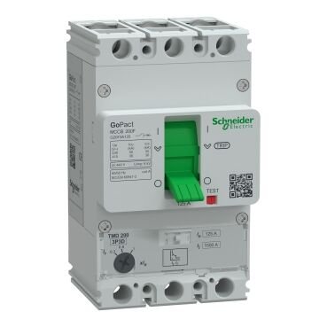 Schneider Electric G20F3A125 GoPact Şalter 200B, 3P3D 36kA AC 125A  TMD  Ayar Sahalı