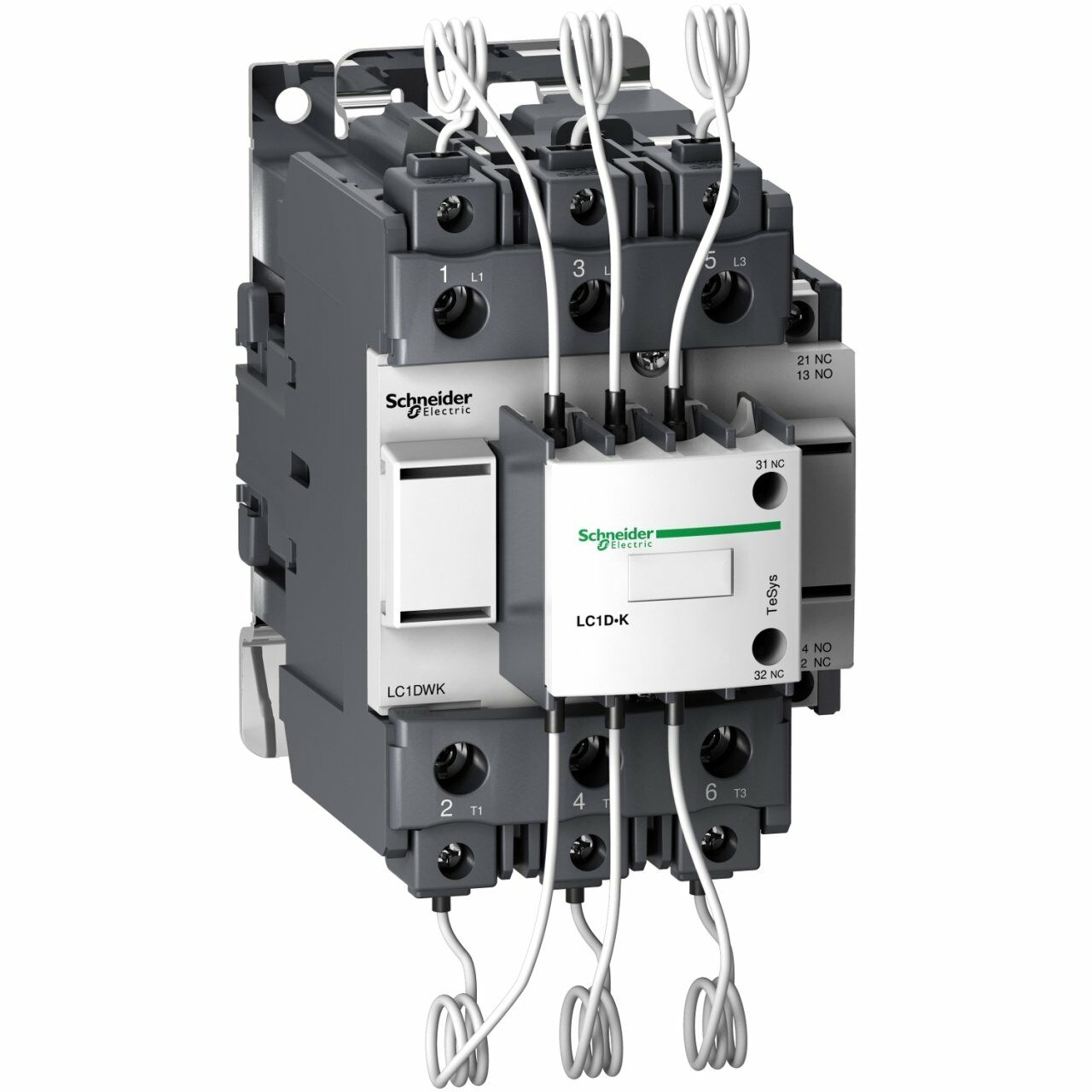 Schneider Electric LC1DWK12M7 TeSys D Kompanz. Kontaktör 63kVAR 220VAC