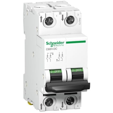 Schneider Electric A9N61526 Minyatür Devre Kesici - C60H - 2 Kutup - 6 A - C Eğrisi