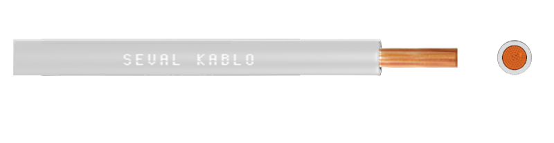 Seval Kablo H05V-K (300/500 V) 0,75mm² NYAF Kablo Gri