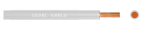 Seval Kablo H05V-K (300/500 V) 0,75mm² NYAF Kablo Gri