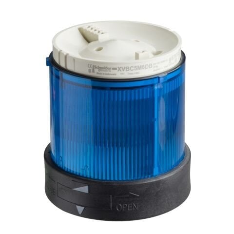 Schneider Electric XVBC2B6 Işıklı Kolon Led'Li Mavi Lens