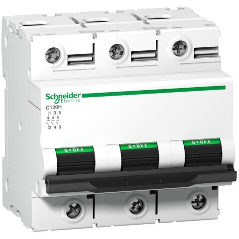 Schneider Electric A9N18470 C120H - Devre Kesici - 3P - 125A - C Eğrisi