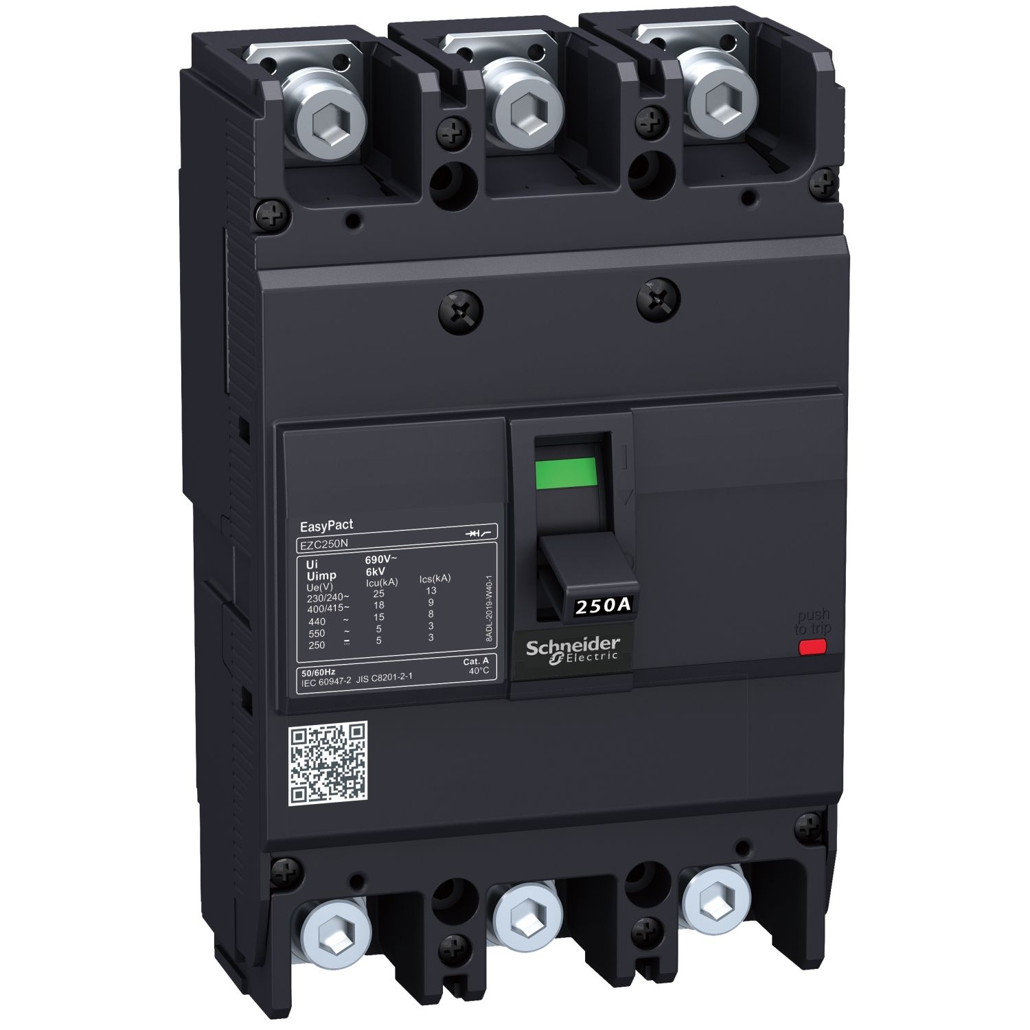 Schneider Electric EZC250H3200 Ezc Devre Kesici 3P 36 Ka 220/240V 200 A Mccb