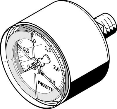 Festo 546963 MA-40-2,5-R1/8-E-RG Manometre