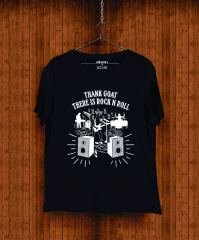 BASKILI TSHIRT - THANK GOAT THERE IS A ROCK N ROLL