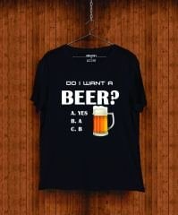 BASKILI TSHIRT - DO I WANT BEER