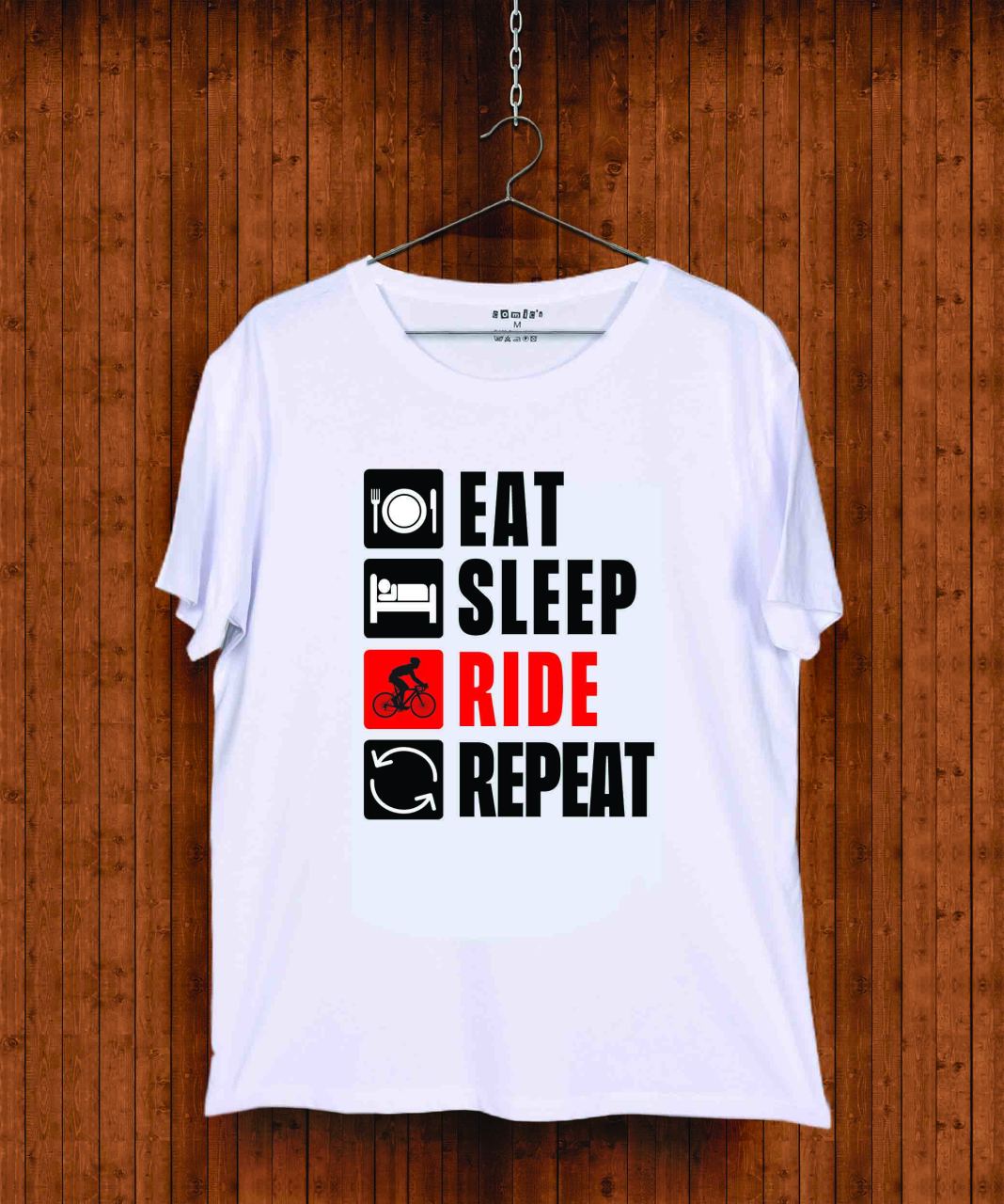 BASKILI TSHIRT - EAT SLEEP RIDE REPEAT