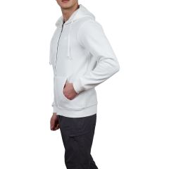 Alpinist Covert Tam Fermuarlı Erkek Sweatshirt Ekru