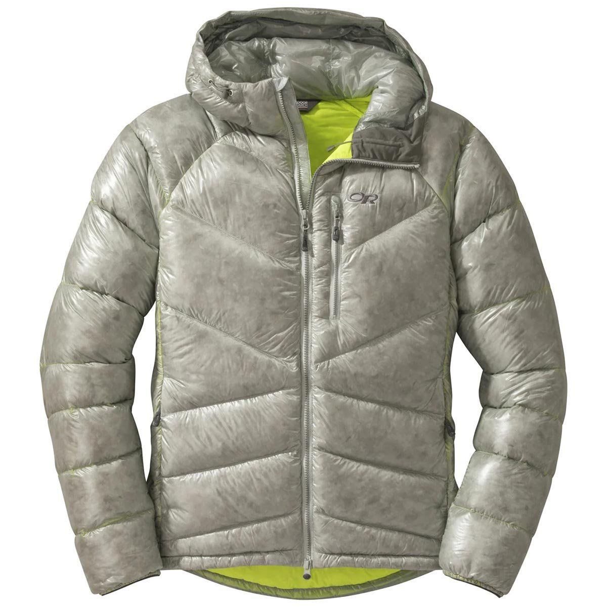 OR Men's Incandescent Hooded Down Jacket Alloy/Jolt