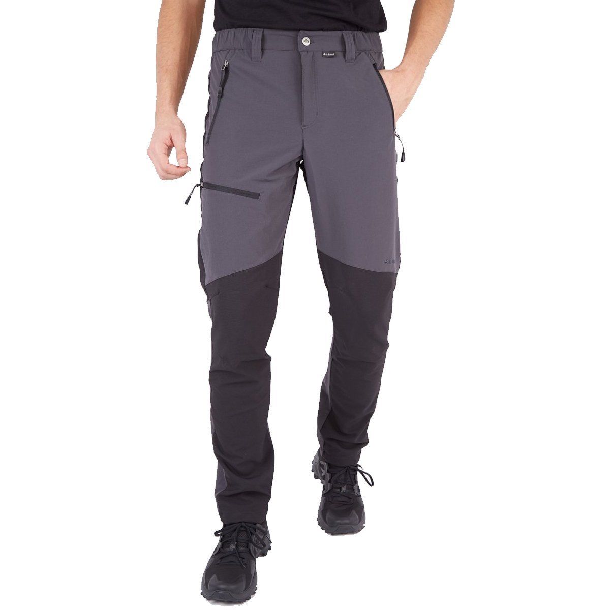 Alpinist Rugged Erkek Outdoor Pantolon Antrasit-Siyah