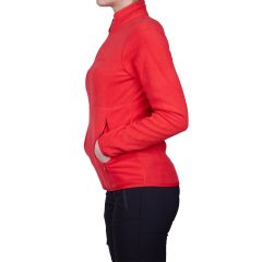 Alpinist Alpha Tam Fermuarlı Kadın Polar Kırmızı