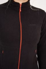 Alpinist Alpha Tam Fermuarlı Kadın Polar Siyah