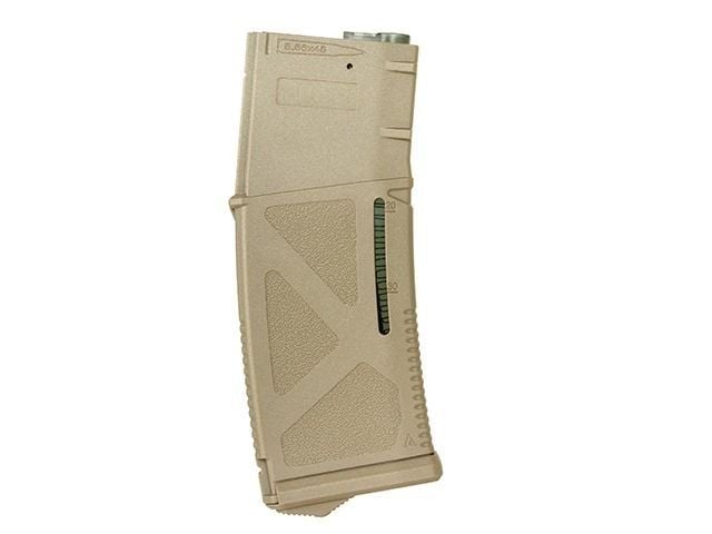 ARCTURUS AR M4/M16 30/130BB Ayarlı TAN Renk Kapasite Göstergeli Polimer Airsoft Şarjör