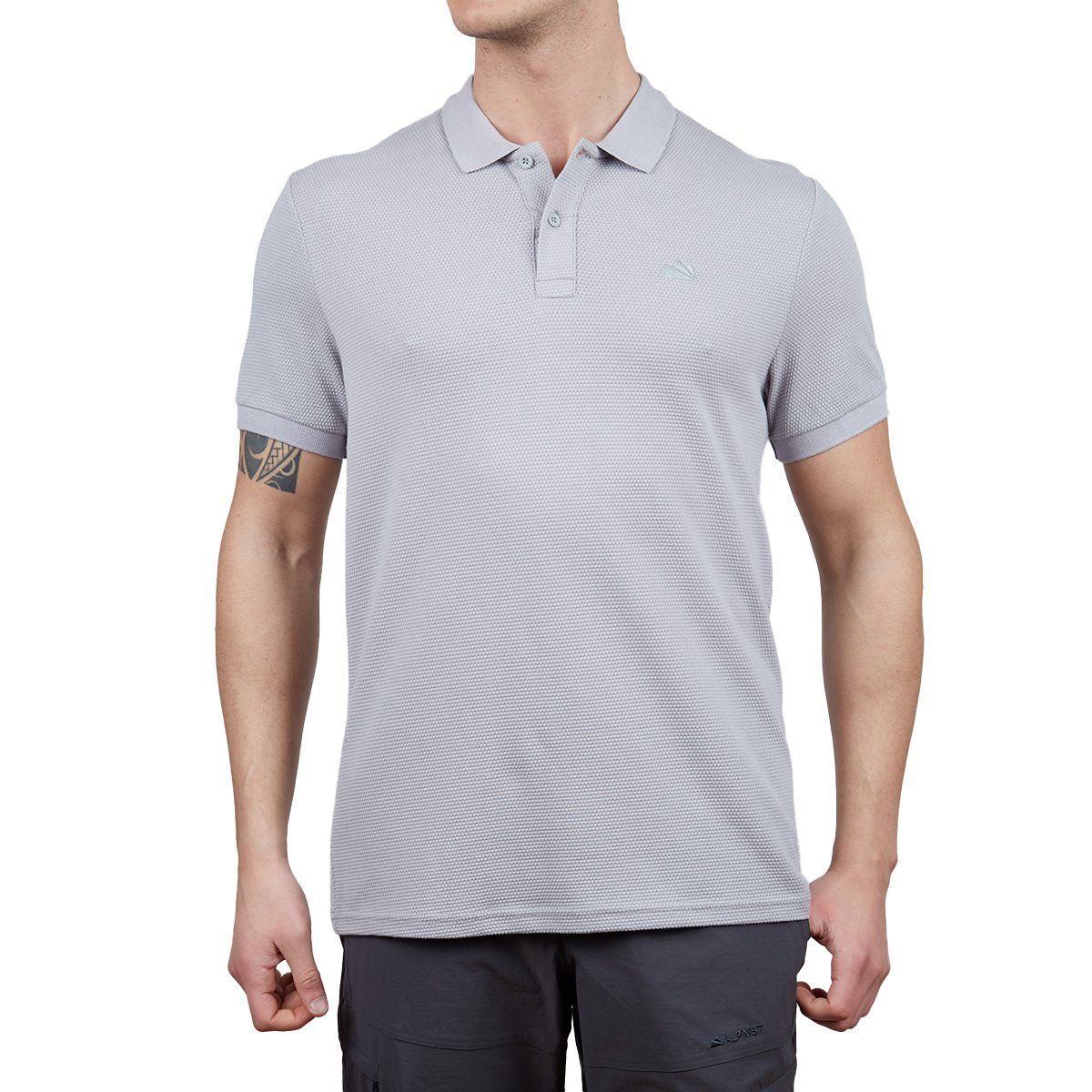 Alpinist Roc Erkek Polo T-Shirt Gri