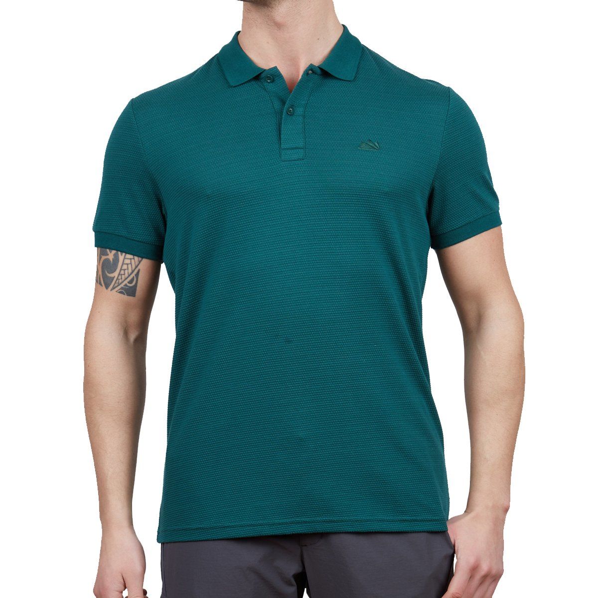 Alpinist Roc Erkek Polo T-Shirt Hunter
