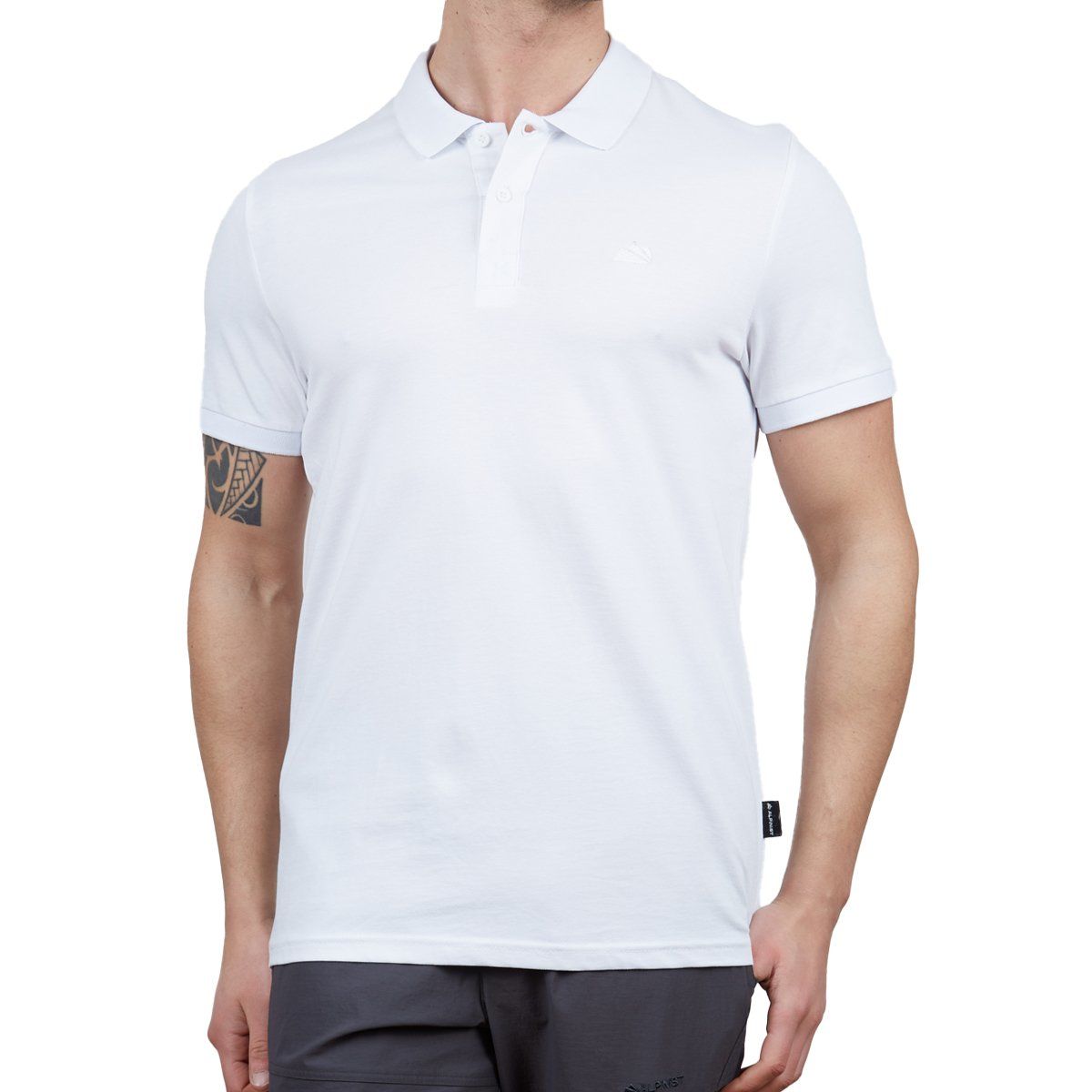 Alpinist Stratus Erkek Polo T-Shirt BEYAZ