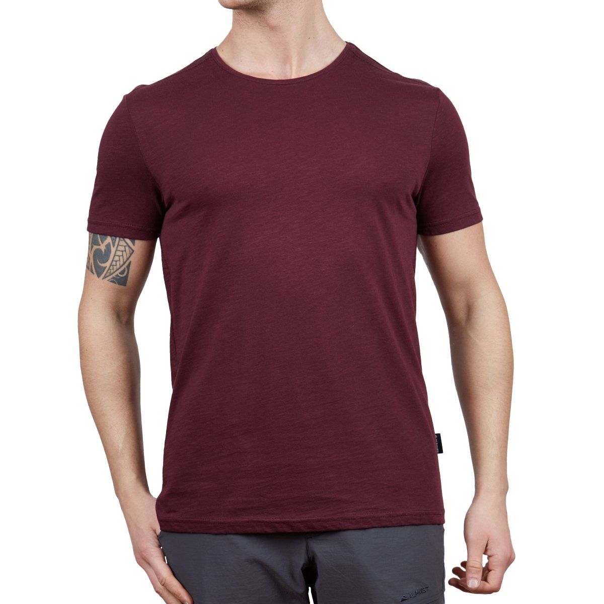 Alpinist Albino Basic T-Shirt VİŞNE