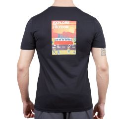 Alpinist Vassi Erkek T-Shirt Siyah