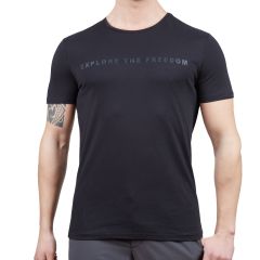 Alpinist Vassi Erkek T-Shirt Siyah