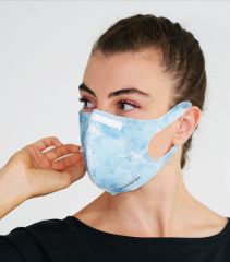 BLACKSPADE Unisex Koruyucu Maske Mavi Desen L