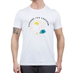 Alpinist Vide Erkek T-Shirt BEYAZ