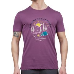 Alpinist Vide Erkek T-Shirt Mürdüm