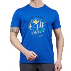 Alpinist Vide Erkek T-Shirt Sax
