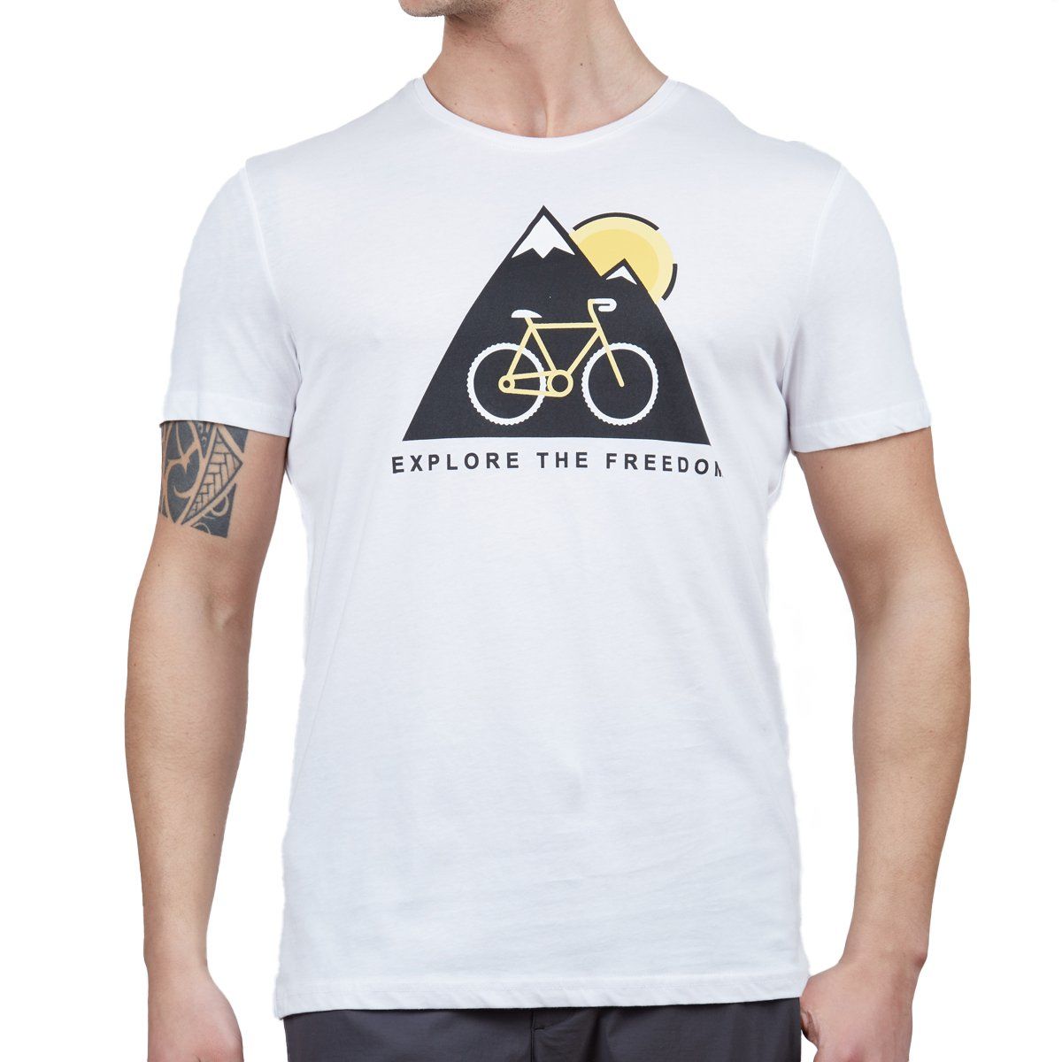 Alpinist Tarius Erkek T-Shirt BEYAZ