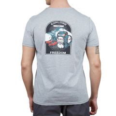 Alpinist Nordic Erkek T-Shirt Gri Melanj
