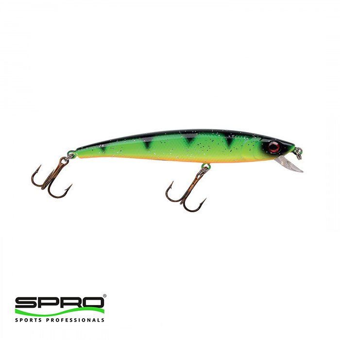 SPRO PC Bigeye Minnow 9CM Green Perch Maket Yem