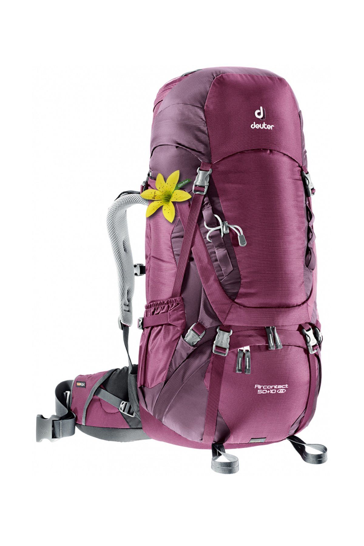 DEUTER   Aircontact 50 + 10 SL Kadın Sırt Çantası Blackberry-Aubergine