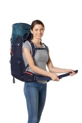 DEUTER Aircontact Lite 45 + 10 SL Kadın Sırt Çantası arctic-navy
