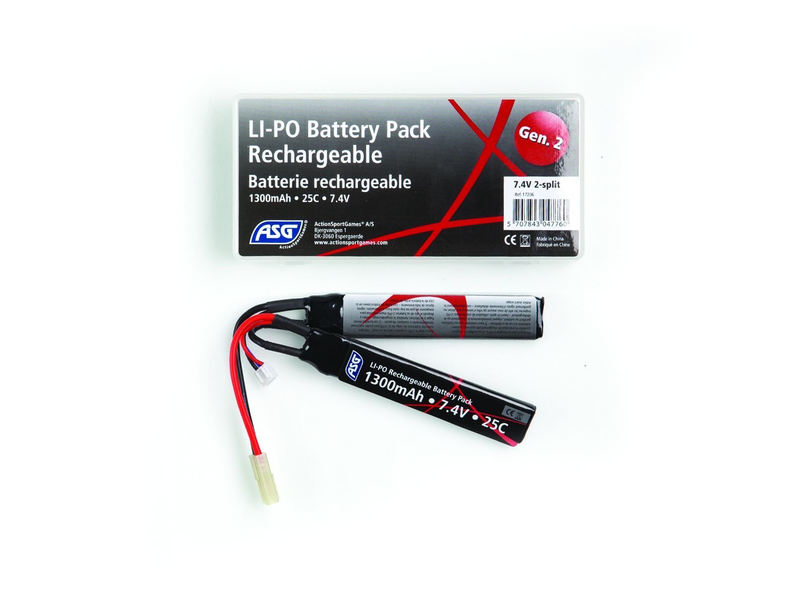 17206 ASG 7,4V LI-PO Pil 1300 mAh