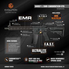 Evolution Ghost L EMR Carbontech Airsoft Tüfeği (EC35AR)