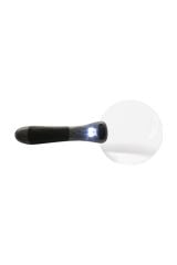 Konus Lux 90 2,5x Çift LED Aydınlatmalı Hafif ve Geniş Çaplı Büyüteç Gri