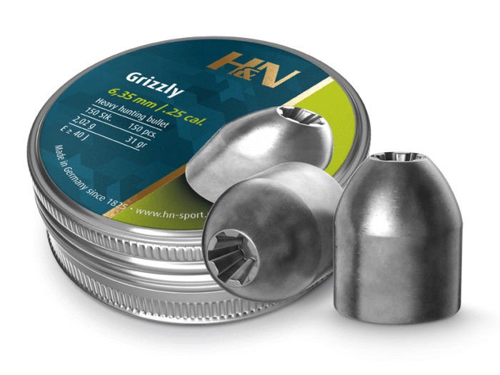 H&N GRIZZLY 6,35MM 31GR 150Lİ HAVALI SAÇMA