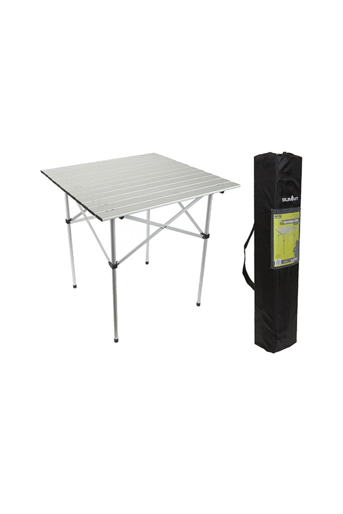 Summit Roll Top Alu 70x70 Kamp Piknik Masası Alu