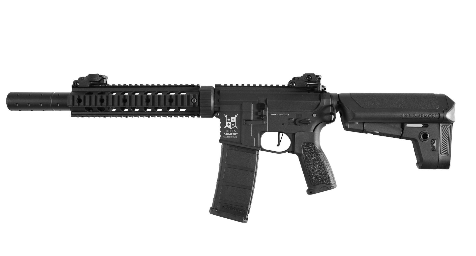 Delta Armory AR15 SilentOps 9” Charlie PiL ŞARJ SET Airsoft Tüfek / Siyah DA-C06
