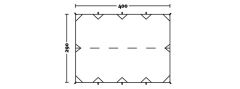 Wechsel Tarp 'S' TL ( 400 x 290 cm ) Green