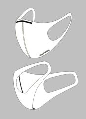 BLACKSPADE Unisex Koruyucu Maske Beyaz S