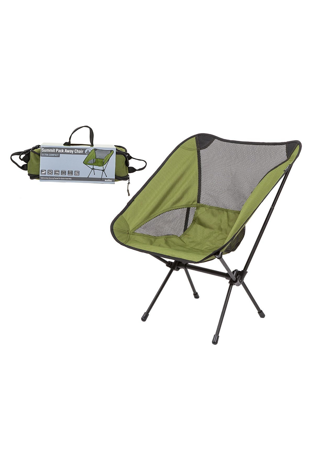 Summit Ultra Hafif Sandalye Ultralight Pack Away Slate Green Green