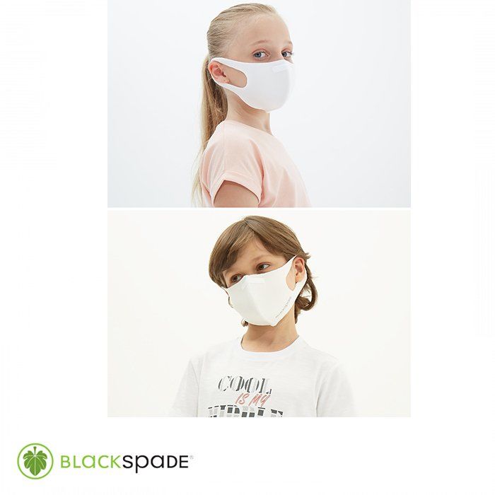 BLACKSPADE Çocuk Koruyucu Maske Beyaz S1