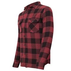 Alpinist Vejan Erkek Ekose Outdoor Gömlek VİŞNE